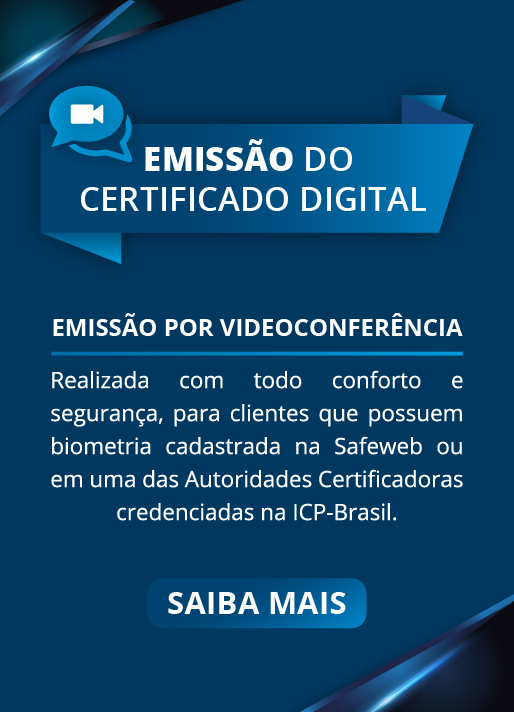 Emita seu Certificado Digital por videoconferência. - Certsan